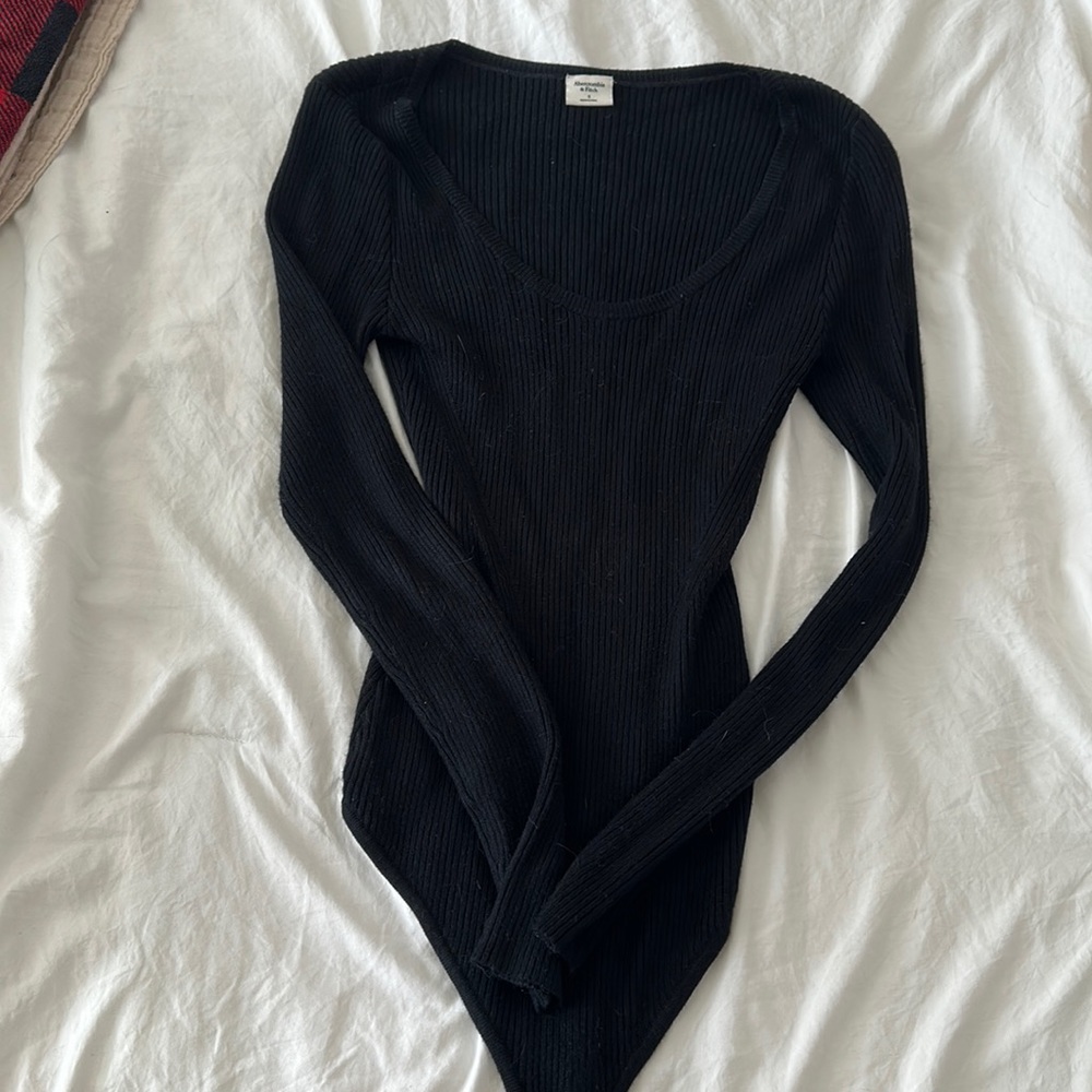 Abercrombie | Black Sweater Bodysuit - Picture 2 of 3